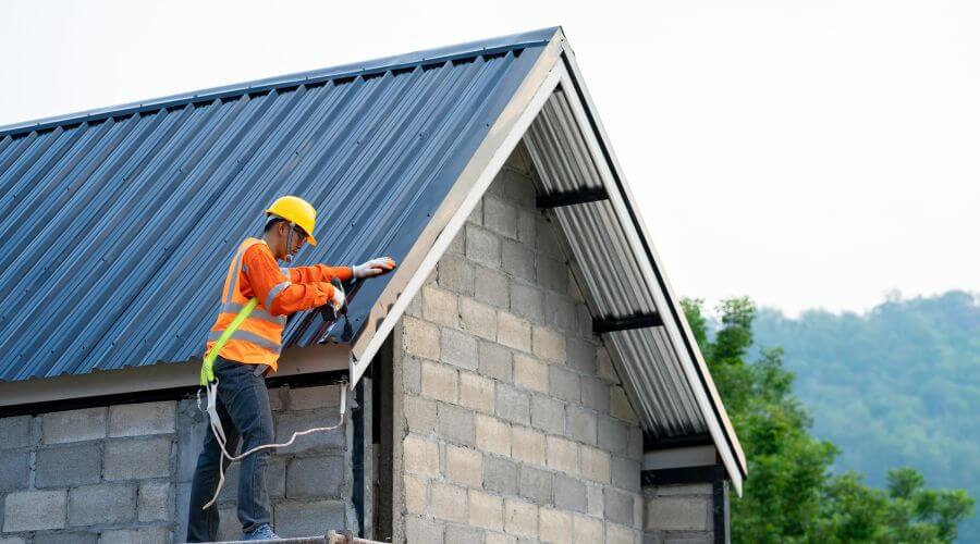 Professional gutter cleaning in Flom, MN